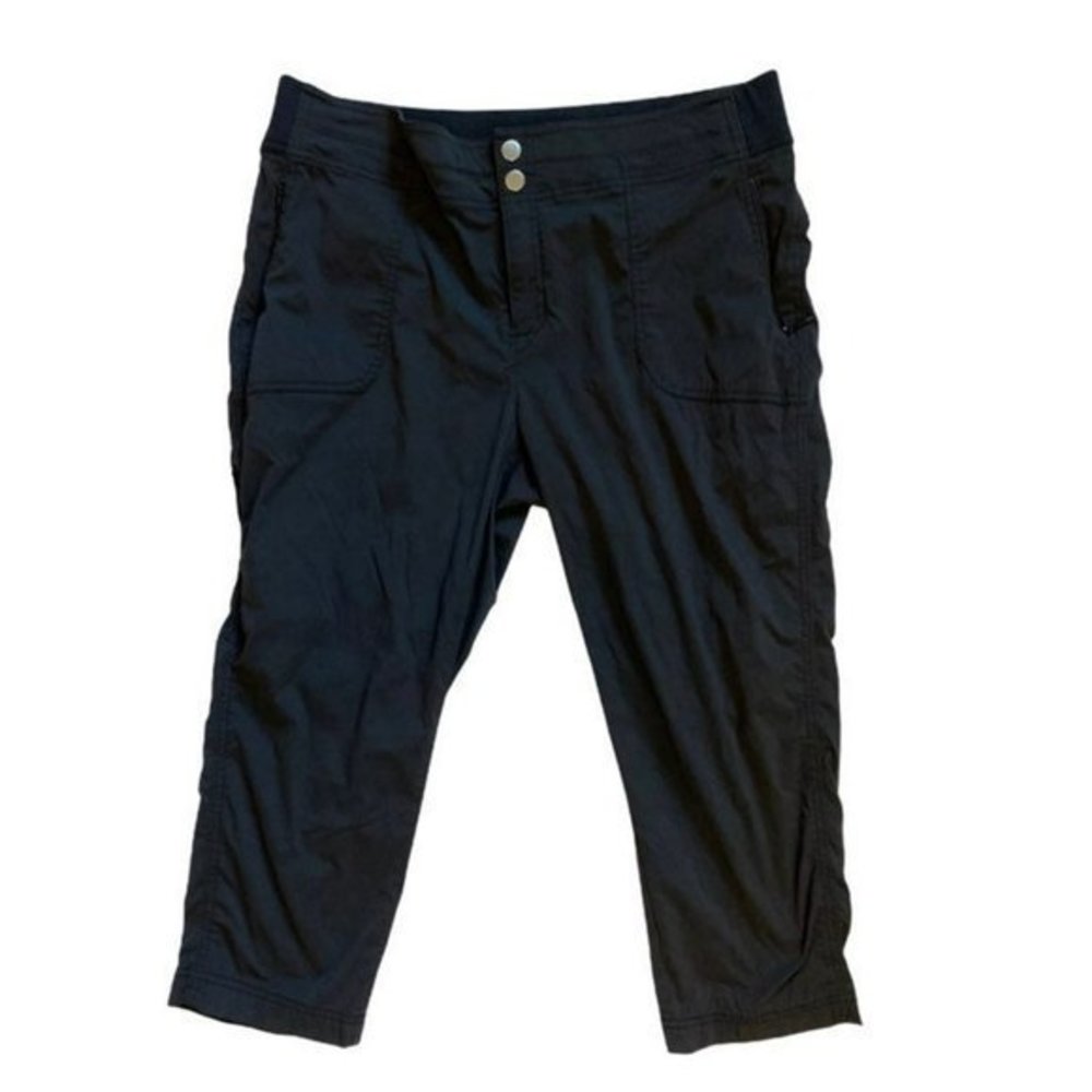 Athleta Relaxed Capri Hiking Pants Womens Size 14 Black